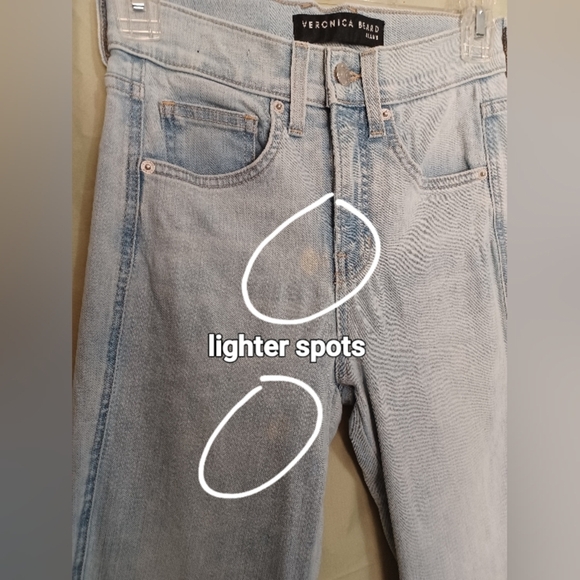 A Veronica Beard Carson Ankle Flare High Rise Denim Jeans - Picture 7 of 12